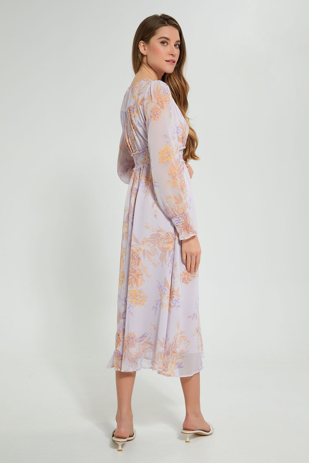 Redtag-Floral-Print-Wrap-Midi-Dress-Dresses-Women's-