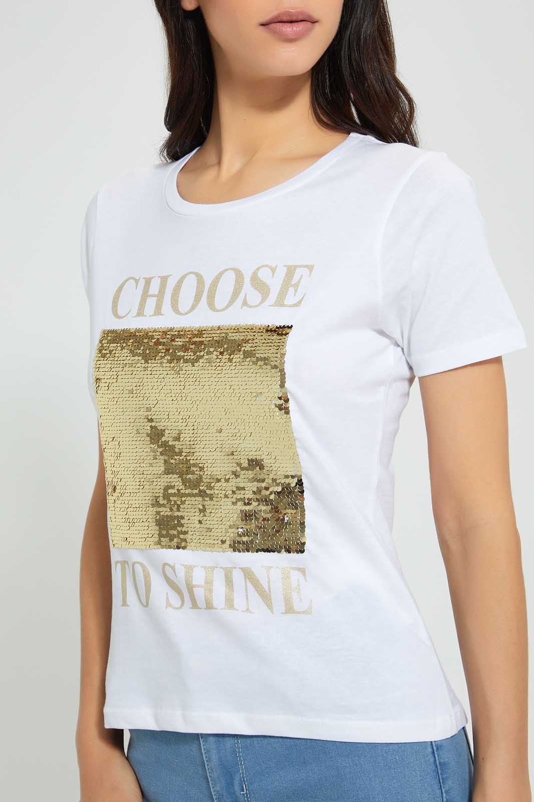 Redtag-White-Photographic-Print-T-Shirt-Active-Tees-Women's-