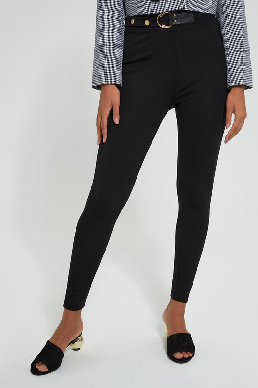 Redtag-Black-Skinny-Fit-Waist-Details-Legging-Leggings-Women's-0