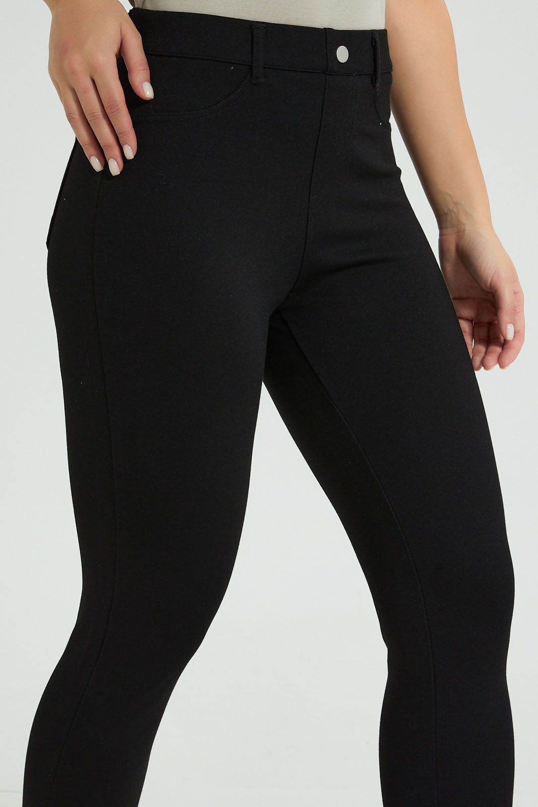 Redtag-Black-Skinny-Fit-Leggings-Colour:Black,-Filter:Women's-Clothing,-New-In,-New-In-Women,-Non-Sale,-S22B,-Section:Women,-Women-Leggings-Women's-