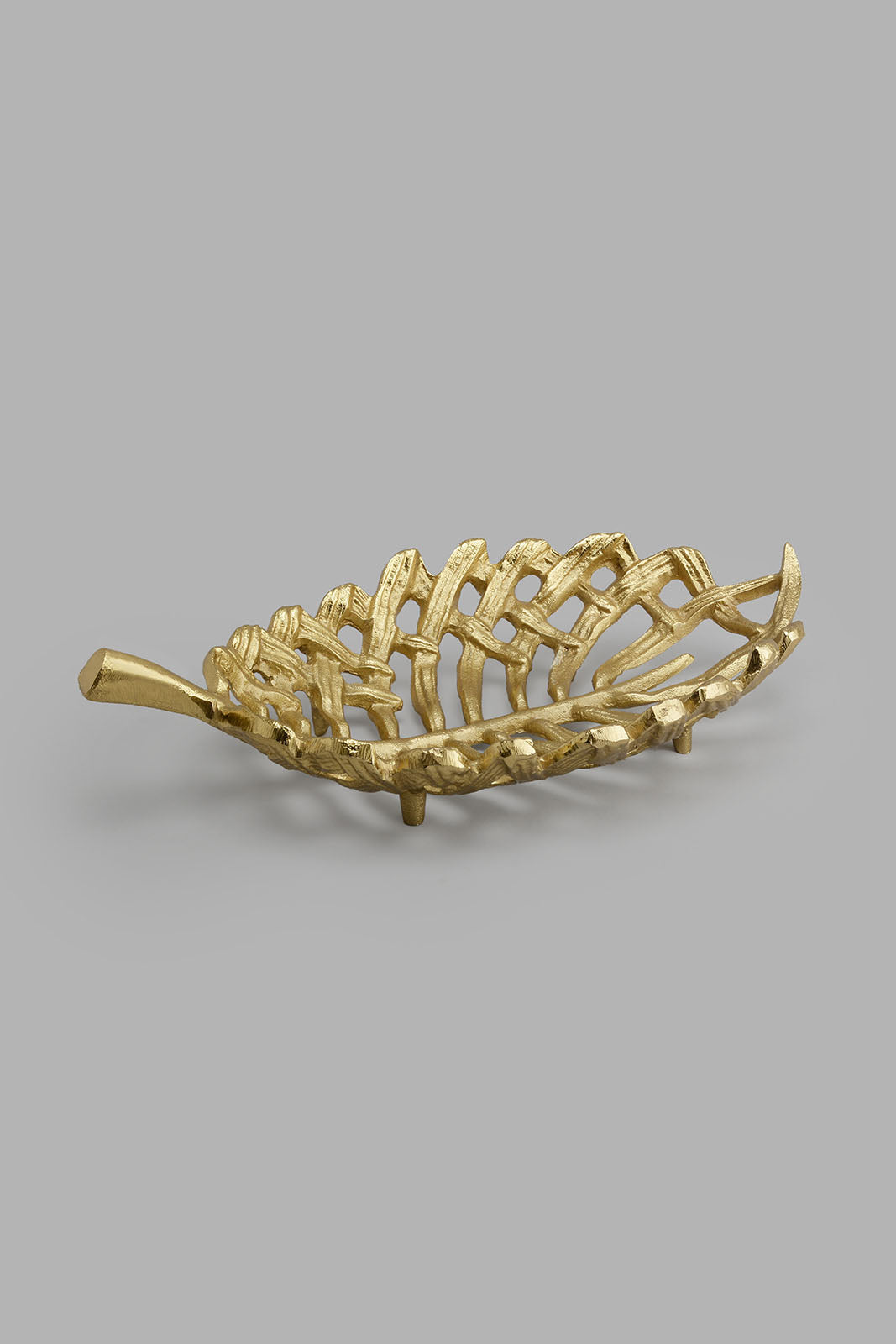 Redtag-Gold-Metal-Leaf-Decorative-Platter-Platter-Home-Decor-