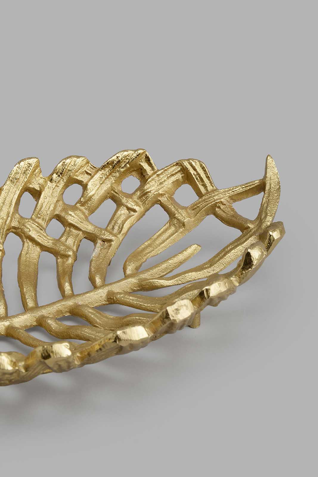 Redtag-Gold-Metal-Leaf-Decorative-Platter-Platter-Home-Decor-