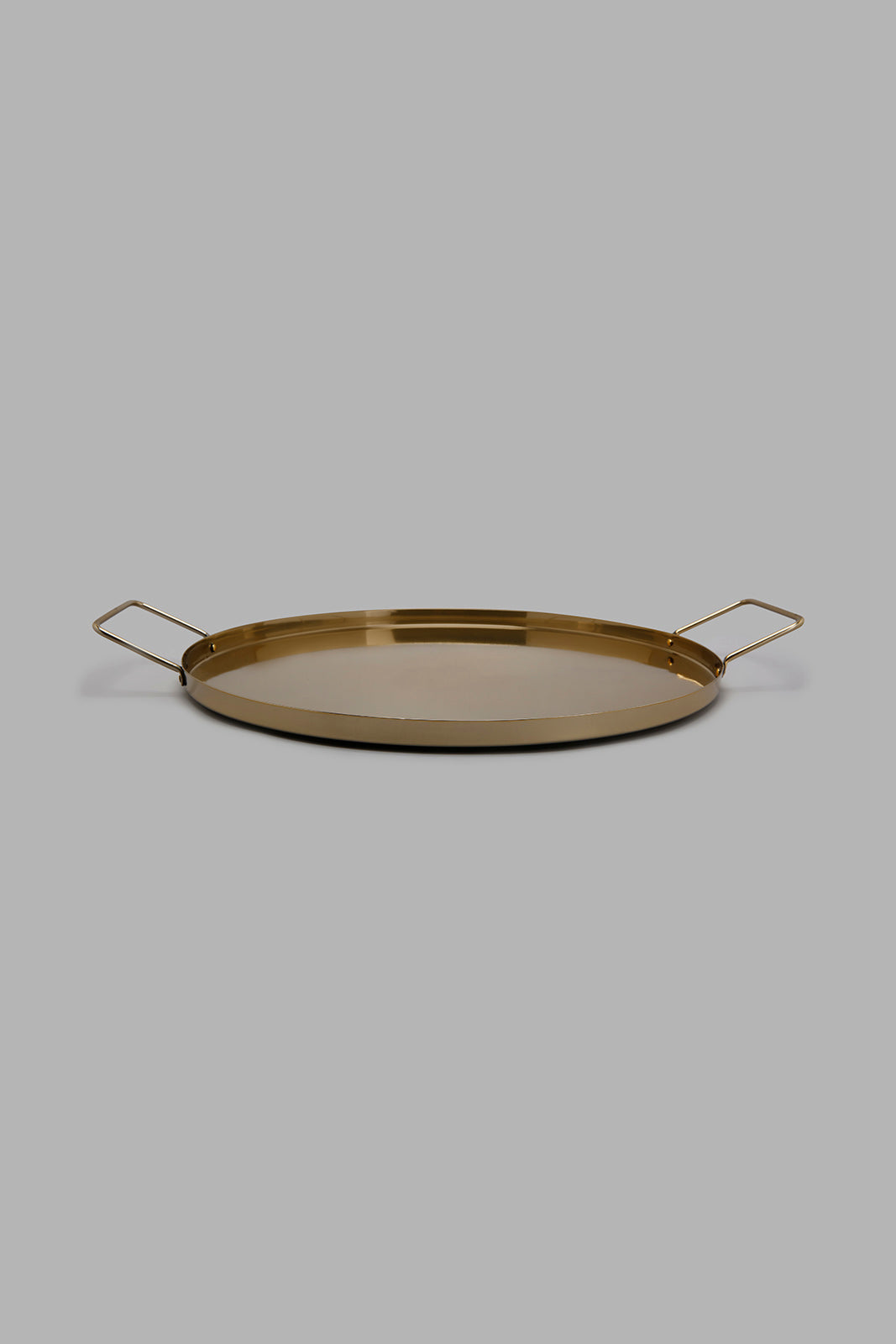 Redtag-Gold-Metal-Round-Tray-Trays-Home-Dining-