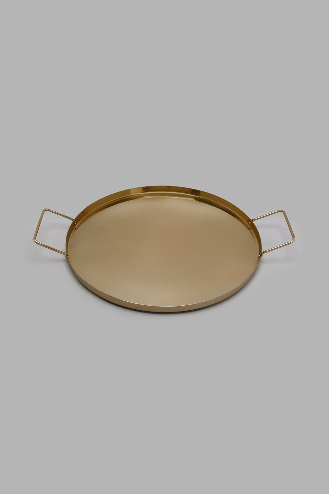 Redtag-Gold-Metal-Round-Tray-Trays-Home-Dining-