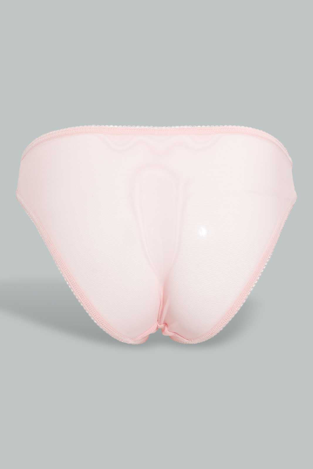 Redtag-Pink/Sage-Plain-Bikini-Brief-(2-Pack)-Briefs-Bikini-Women's-