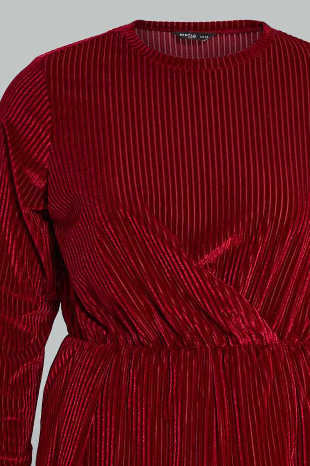Redtag-Velour-Peplum-Top-Tops-Women's-