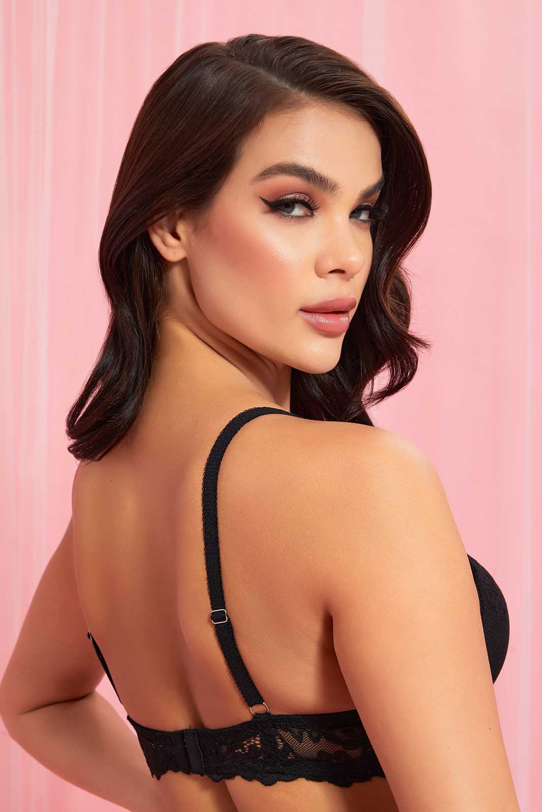 Redtag-Black-And-White-Lace-T-Shirt-Bra-(Pack-of-2)-Category:Bras,-Colour:Black,-Colour:White,-Deals:Sale,-Filter:Women's-Clothing,-Non-Returnable,-S22B,-Sale-Women-APL,-Section:Women,-Women-Bras--