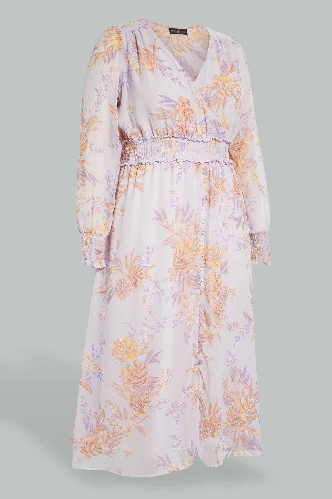 Redtag-Floral-Print-Wrap-Midi-Dress-Dresses-Women's-