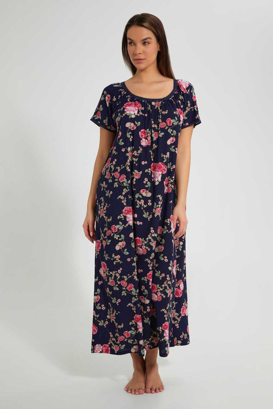 Redtag-Printed-Nightgown-Nightgowns-Women's-