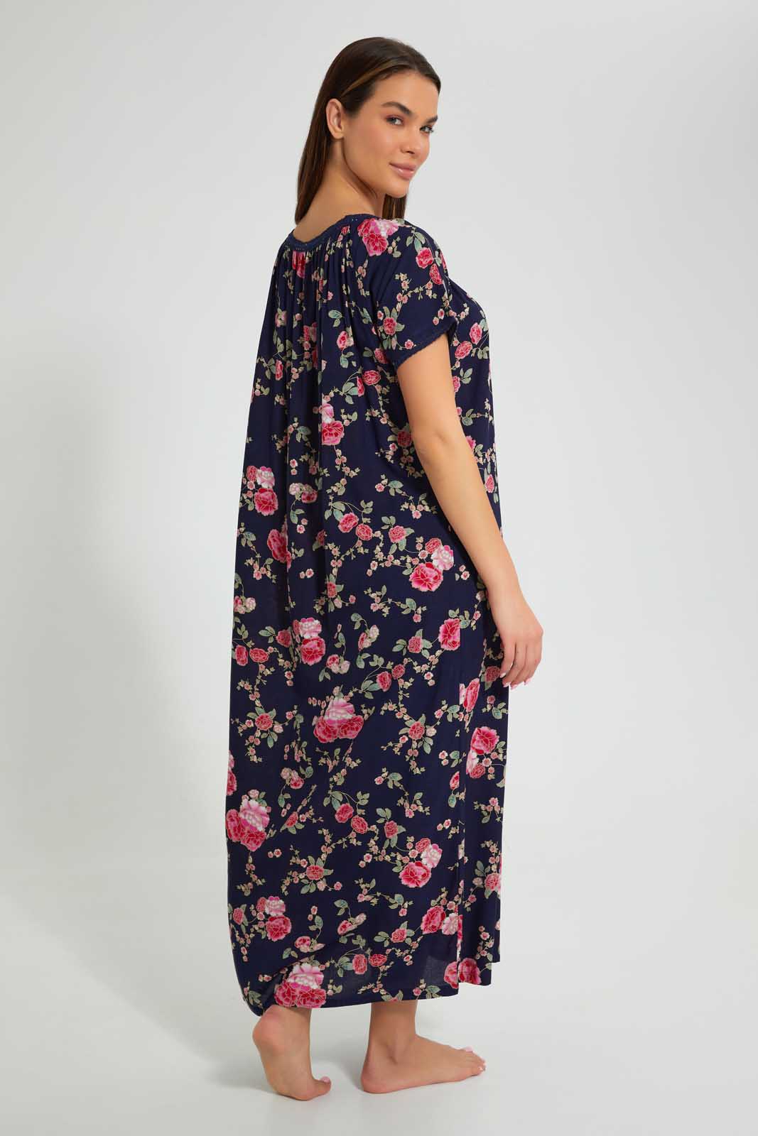 Redtag-Printed-Nightgown-Nightgowns-Women's-