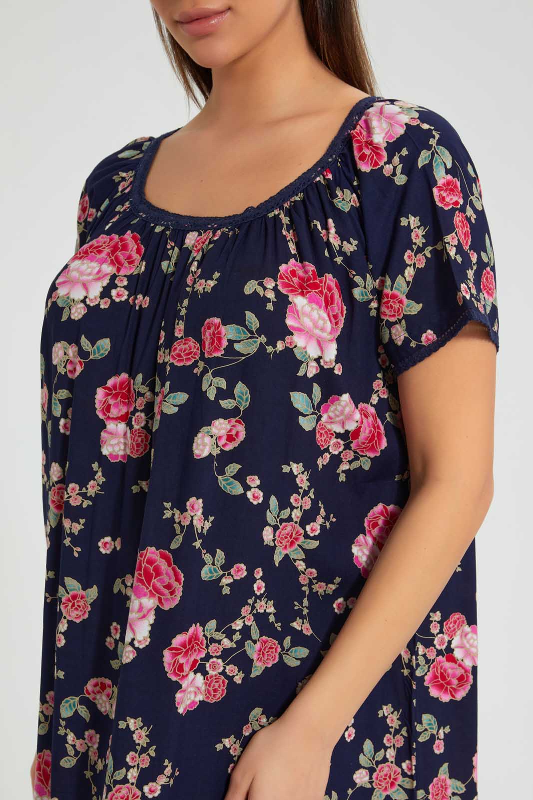 Redtag-Printed-Nightgown-Nightgowns-Women's-