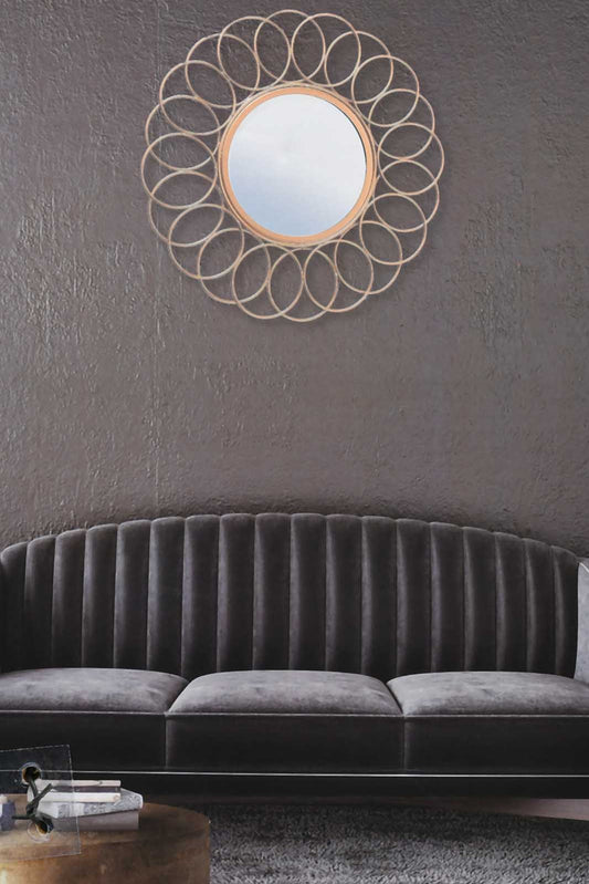 Gold Metal Wall Mirror