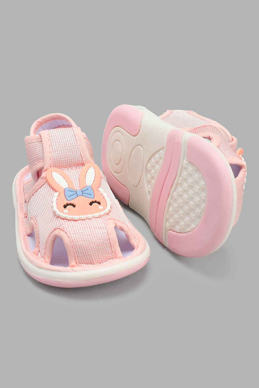 Redtag-Pink-Bunny-Trim-Pump-Pumps-Infant-Girls-1 to 3 Years