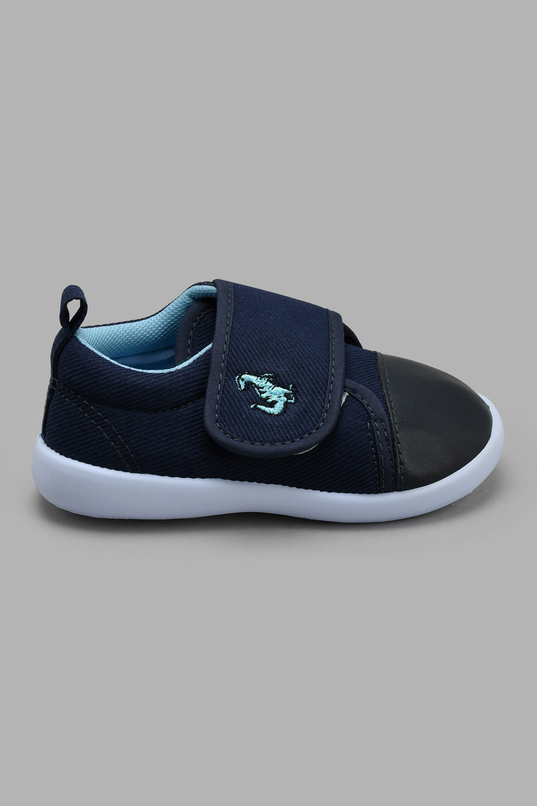 Redtag-Navy-Velcro-Strap-Pump-Pumps-Infant-Boys-1 to 3 Years