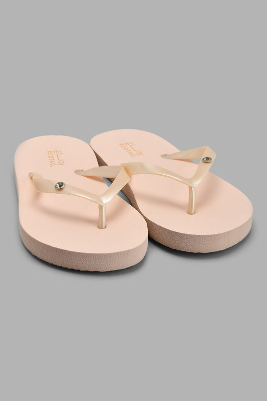Redtag-Pink-Diamante-Flip-Flop-Flip-Flops-Senior-Girls-5 to 14 Years
