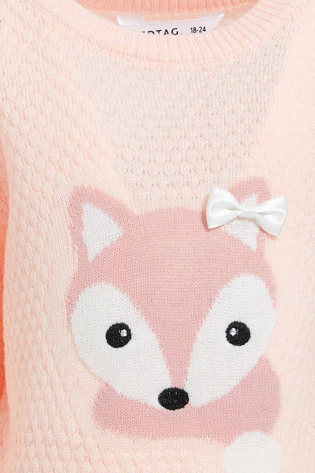 Redtag-Pink-Printed-Pullover-Pullovers-Infant-Girls-3 to 24 Months
