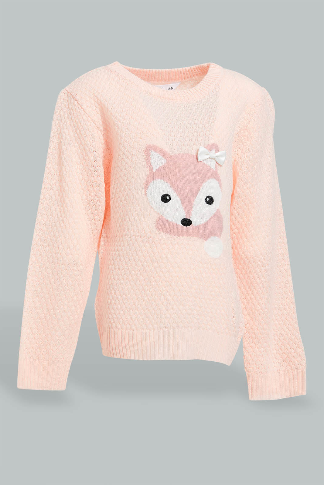 Redtag-Pink-Printed-Pullover-Pullovers-Infant-Girls-3 to 24 Months