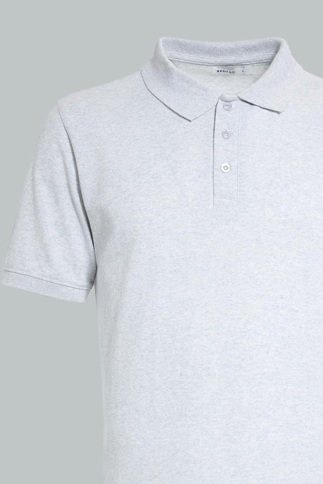 Redtag-Ecru-Pique-Polo-Shirt-Polo-Shirts-Men's-