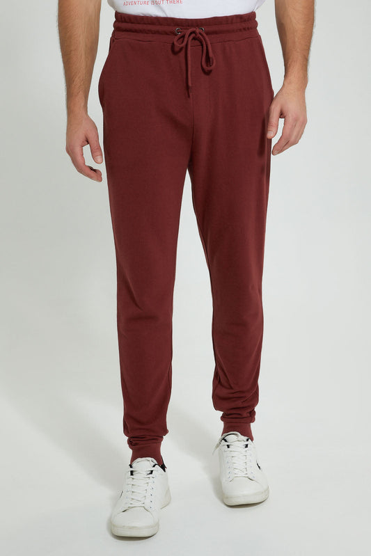 Burgundy Pique Jogger