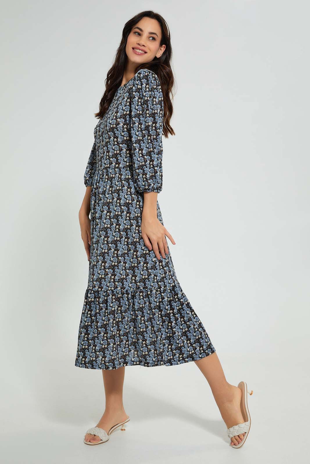 Multicolour Midi Dress