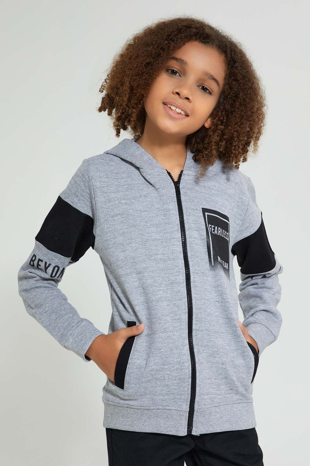 Redtag-Grey-Beyond-Skate-Sweatshirt-Sweatshirts-Senior-Boys-9 to 14 Years