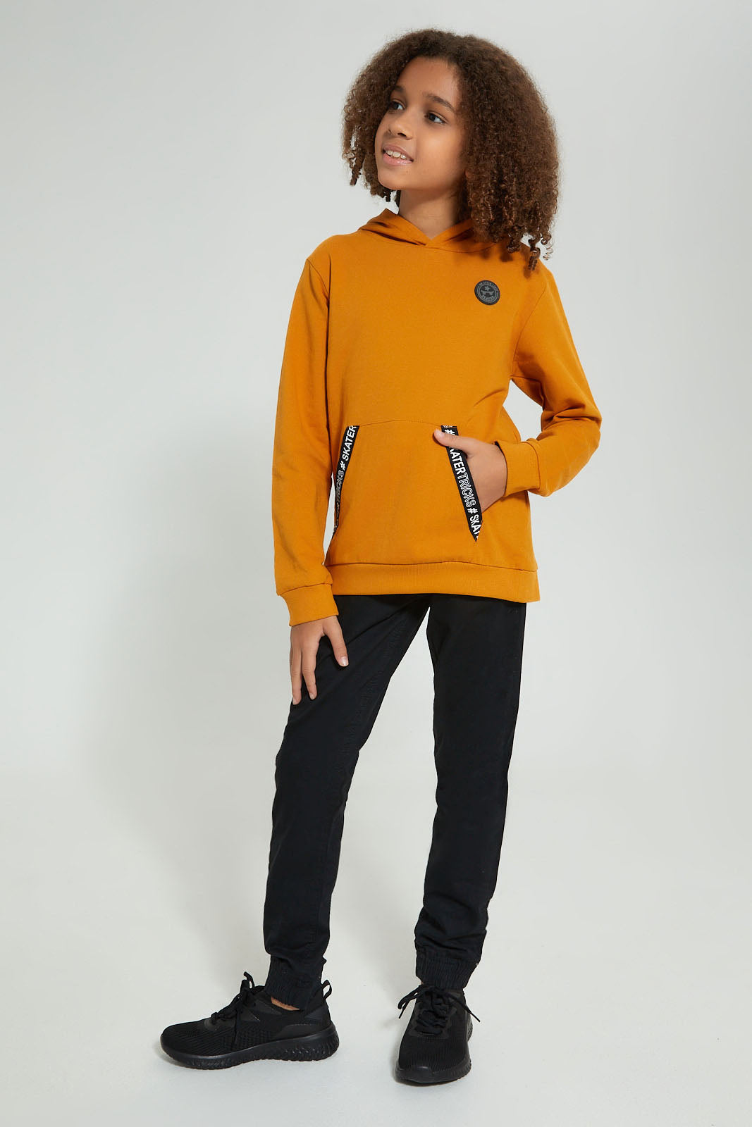 Redtag-Mustard-Skate-Sweatshirt-Sweatshirts-Senior-Boys-9 to 14 Years