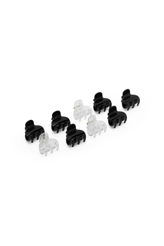 Redtag-Black-Hair-Clutcher-Set-9-Pcs-365,-Category:Hair-Accessories,-Colour:Black,-Filter:Travel-Accessories,-IMP-Hair-Accessories,-New-In,-New-In-IMP-ACC,-Non-Sale,-Section:Homewares-Check-