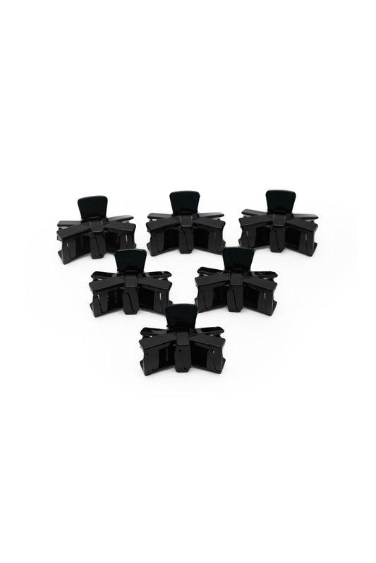 Redtag-Hair-Clutcher-Set-6-Pcs-365,-Category:Hair-Accessories,-Colour:Black,-Filter:Travel-Accessories,-IMP-Hair-Accessories,-New-In,-New-In-IMP-ACC,-Non-Sale,-Section:Homewares-Check-