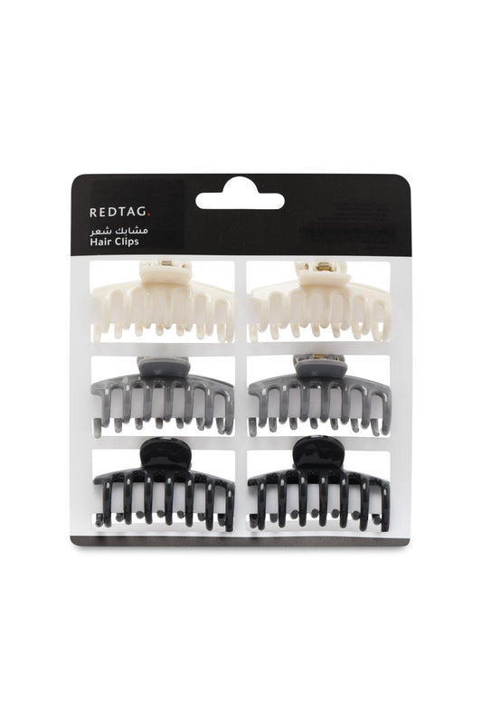 Redtag-Assorted-Color-Hair-Clutcher-Set-6-Pcs-365,-Category:Hair-Accessories,-Colour:Assorted,-Filter:Travel-Accessories,-IMP-Hair-Accessories,-New-In,-New-In-IMP-ACC,-Non-Sale,-Section:Homewares-Check-