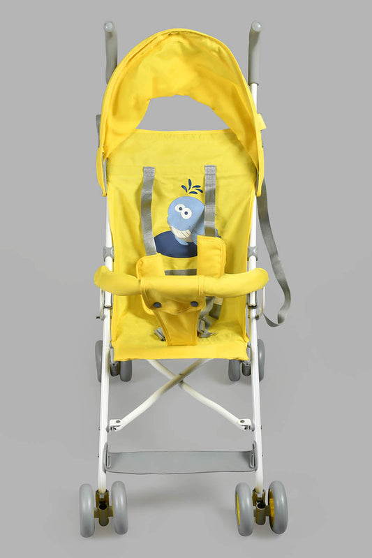 Redtag-Yellow-Baby-Buggy--With-Rround-Canopy-Buggies-New-Born-Baby-