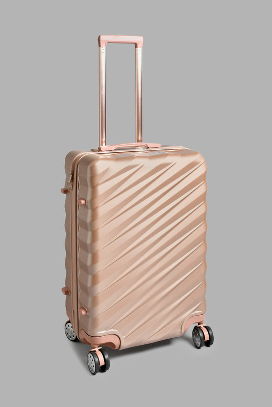 Redtag-Gold-Color-Hard-Abs-Trolley-Lugage-24"-Hard-Luggage-Travel-Accessories-