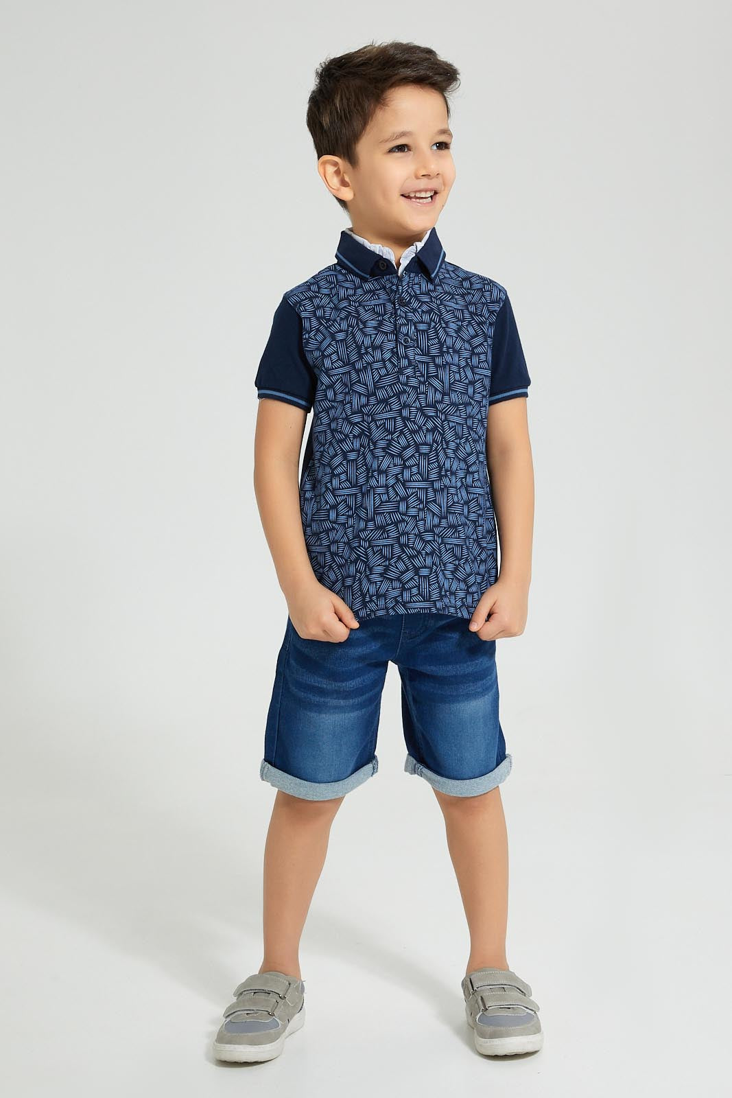 Redtag-Navy-Double-Collar-Polo-Shirt-Boys-T-Shirts,-Colour:Navy,-Filter:Boys-(2-to-8-Yrs),-New-In,-New-In-BOY,-Non-Sale,-S22B,-Section:Kidswear-Boys-2 to 8 Years