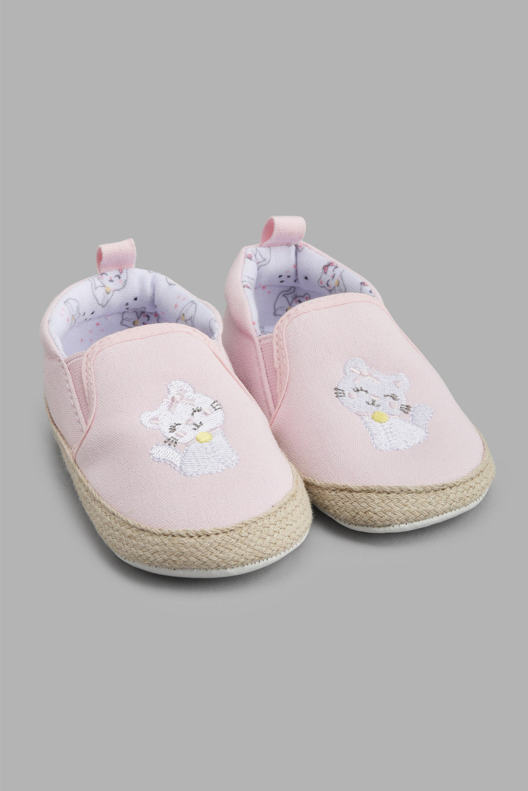 Redtag-Pale-Pink-Pram-Shoe-Pumps-Baby-0 to 18 Months