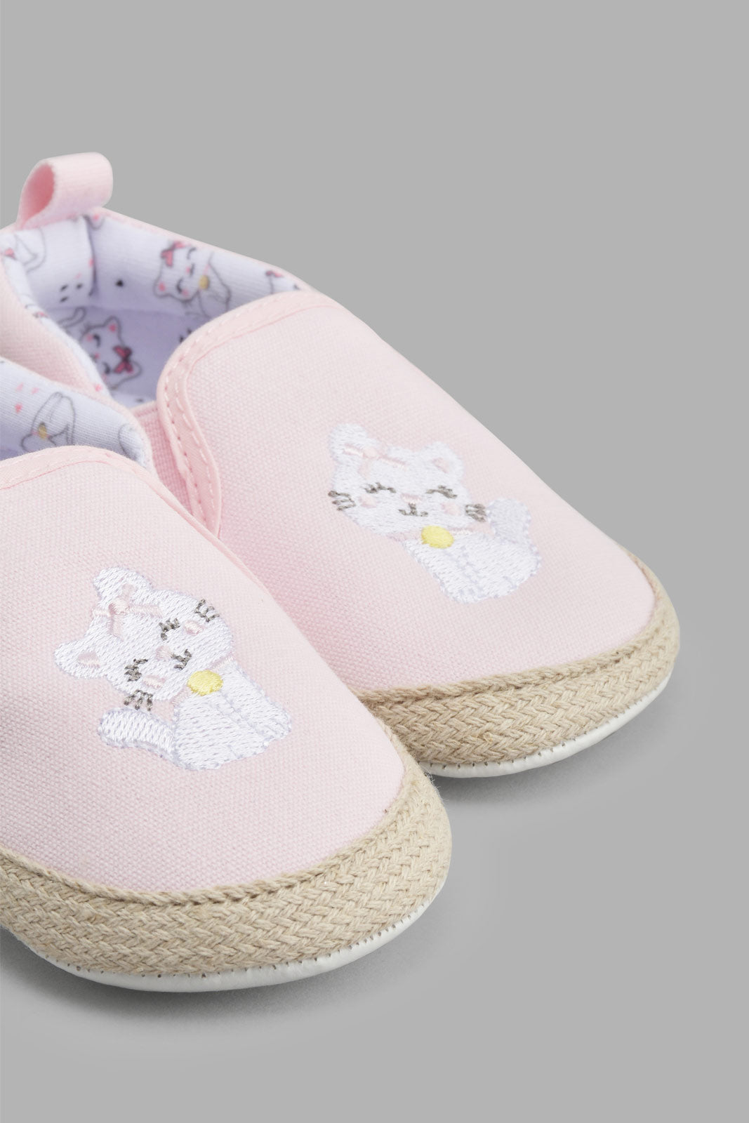Redtag-Pale-Pink-Pram-Shoe-Pumps-Baby-0 to 18 Months