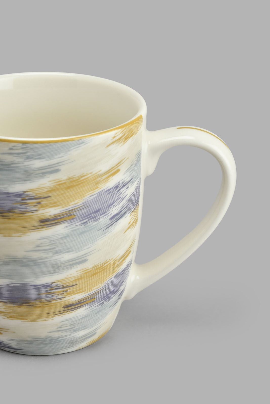 Multicolor Mug With Wooden Coaster (2 Piece)