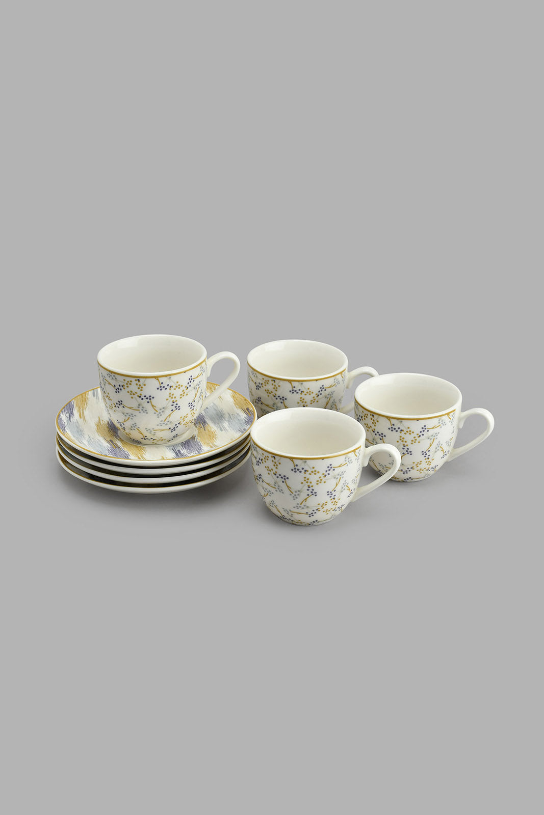 Redtag-Multicolour-Geometric-Espresso-Set-(8-Piece)-Colour:Multicolour,-Filter:Home-Dining,-HMW-DIN-Crockery-Sets,-New-In,-New-In-HMW-DIN,-Non-Sale,-S22A,-Section:Homewares-Home-Dining-