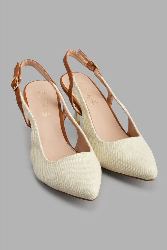 Redtag-Natural-Slingback-With-Gold-Heel-Slingbacks-Women's-