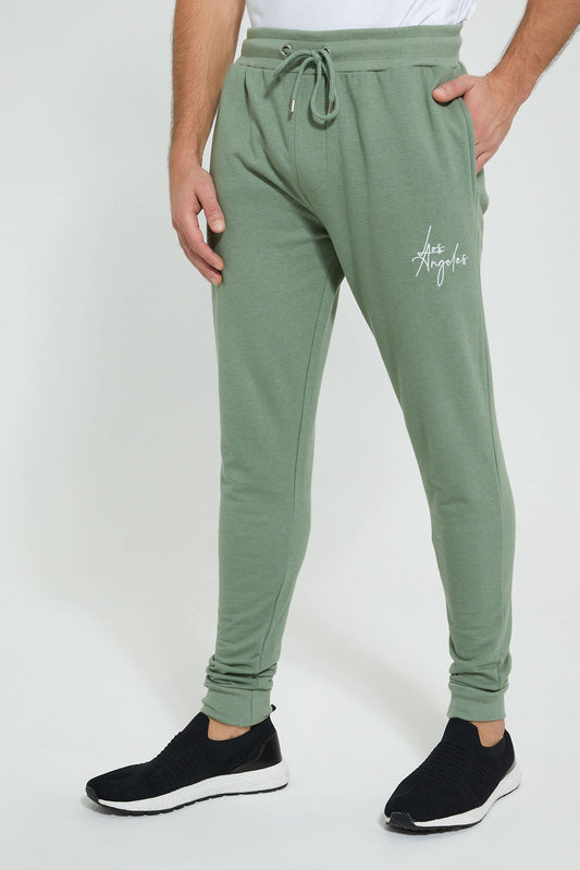 Redtag-Blue-Green-Signature-Jog-Pant-Joggers-Men's-