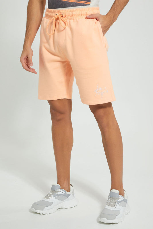 Redtag-Orange-Pull-On-Resort-Shorts-Active-Shorts-Men's-
