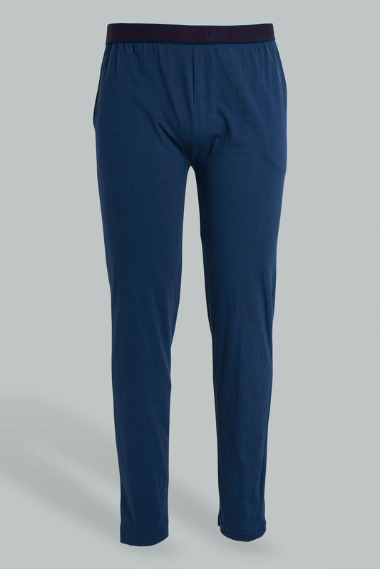 Redtag-Navy-Pyjama-Bottom-With-Elastic-Waist-Band-Pyjama-Bottoms-Men's-