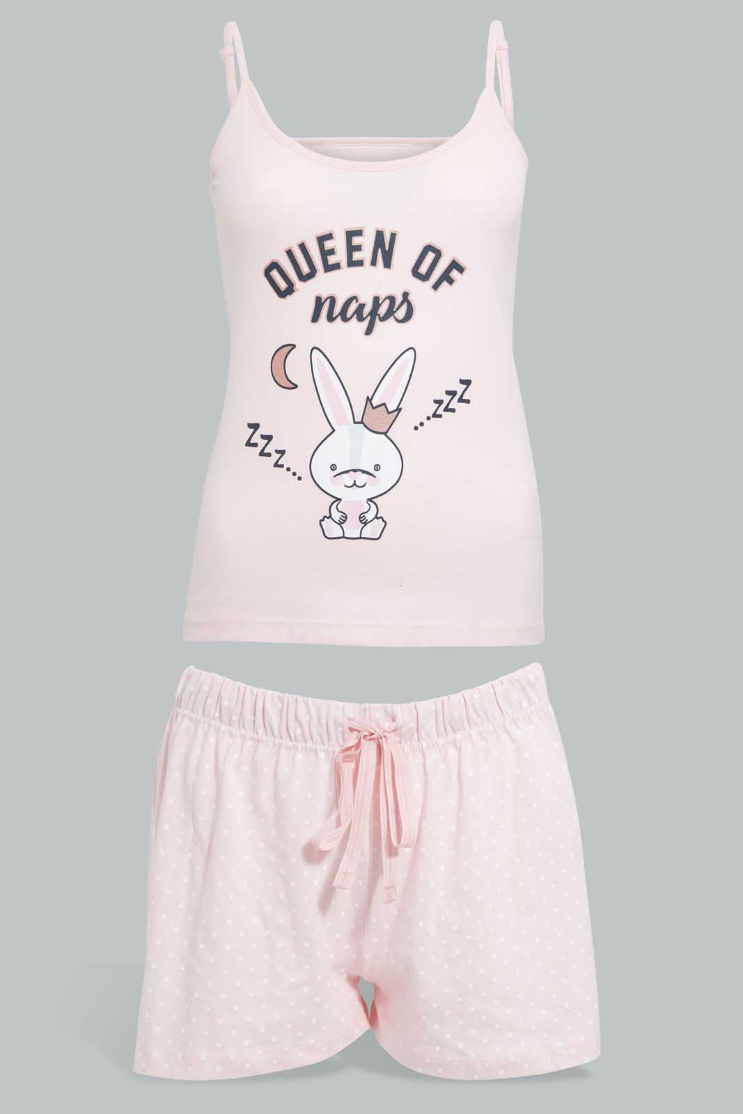 Redtag-Printed-Cami-And-Shorts-Set-Cami-Sets-Women's-