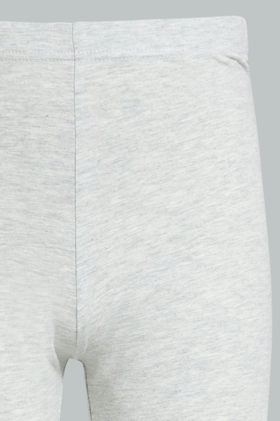 Redtag-Beige/Grey-Melange-Capri-2-Packs-Leggings-Senior-Girls-9 to 14 Years