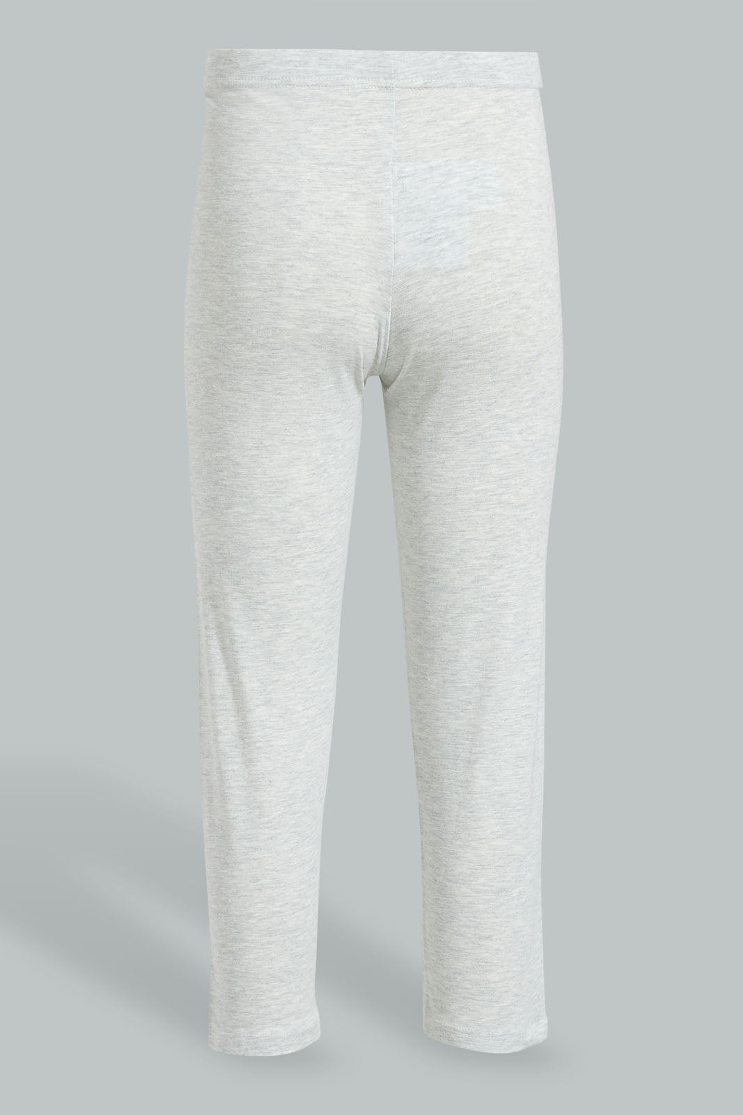 Redtag-Beige/Grey-Melange-Capri-2-Packs-Leggings-Senior-Girls-9 to 14 Years