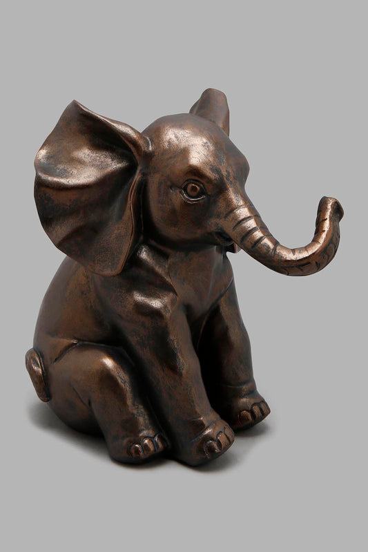 Redtag-Gold-Decorative-Elephant-Artefact-Home-Decor-