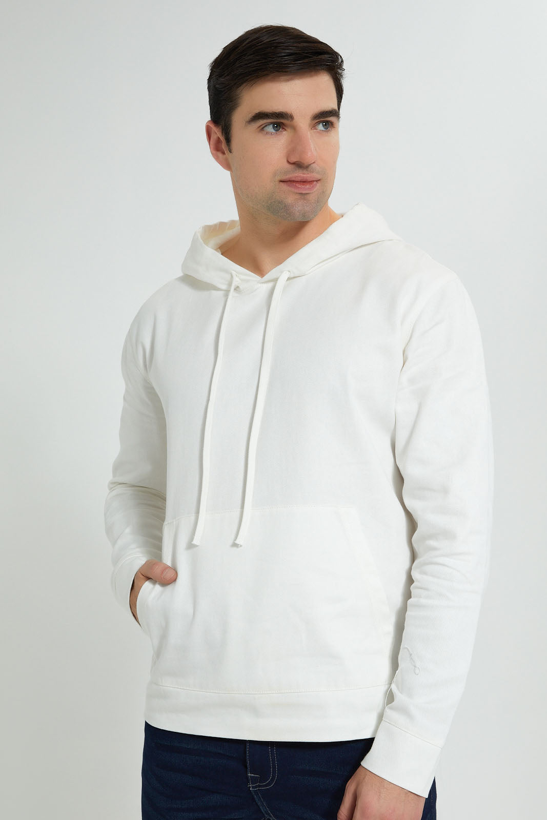 Redtag-White-Hoodies-Shirt-Casual-Shirts-Men's-