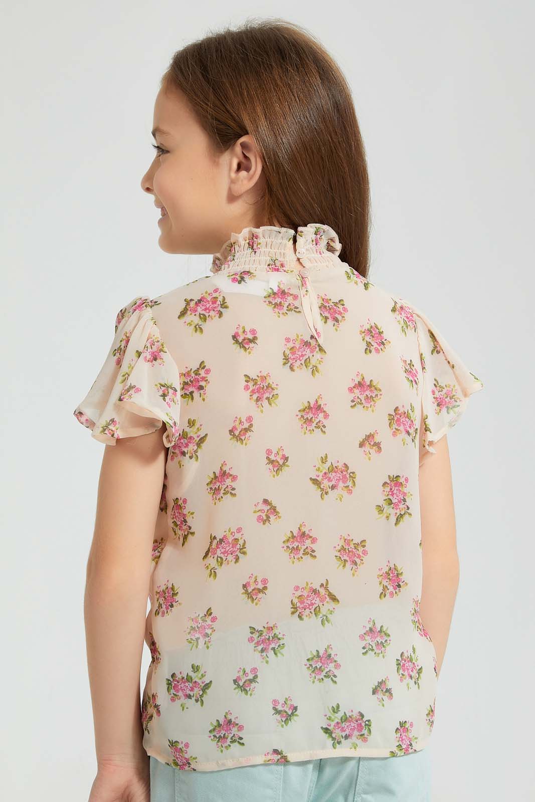 Redtag-Pink-Printed-Blouse-Colour:Pink,-Filter:Girls-(2-to-8-Yrs),-Girls-Blouses,-New-In,-New-In-GIR,-Non-Sale,-S22B,-Section:Kidswear-Girls-2 to 8 Years