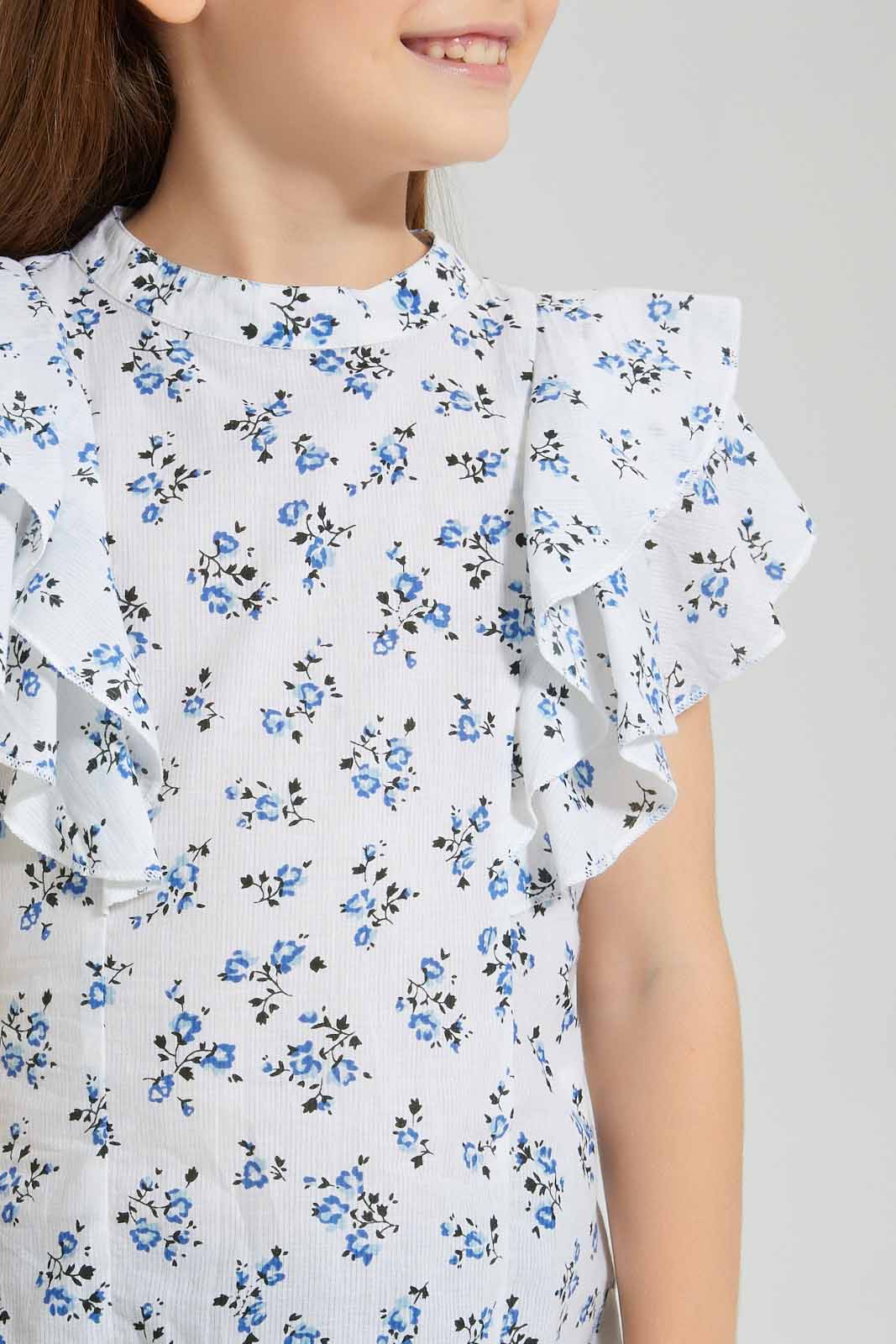 Redtag-White-Printed-Blouse-Colour:White,-Filter:Girls-(2-to-8-Yrs),-Girls-Blouses,-New-In,-New-In-GIR,-Non-Sale,-S22B,-Section:Kidswear-Girls-2 to 8 Years