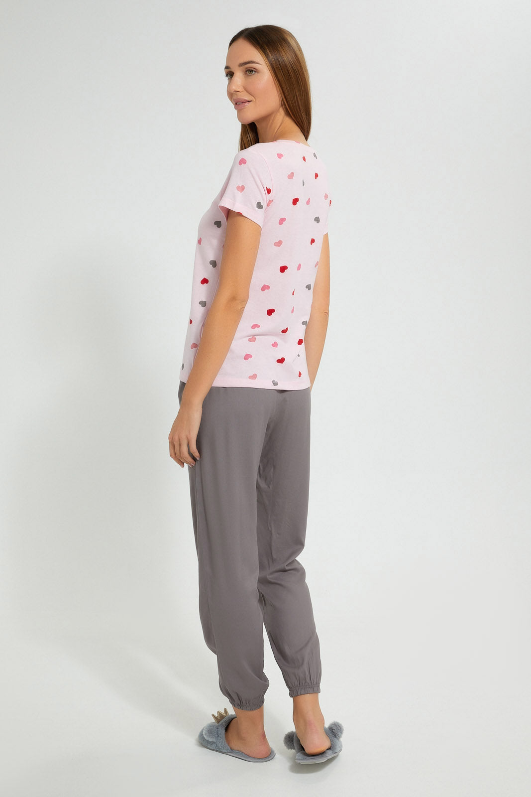 Redtag-Pale-Pink-Heart-Printed-Pyjama-Set-Pyjama-Sets-Women's-