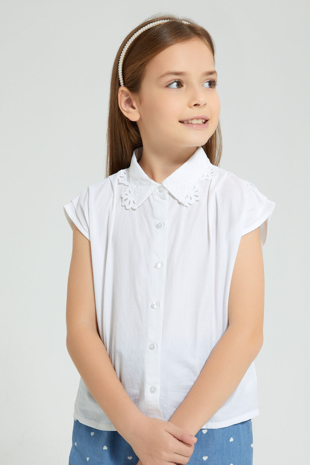 Redtag-White-Embroideredellished-Collar-Blouse-Colour:White,-Filter:Girls-(2-to-8-Yrs),-Girls-Blouses,-New-In,-New-In-GIR,-Non-Sale,-S22B,-Section:Kidswear-Girls-2 to 8 Years