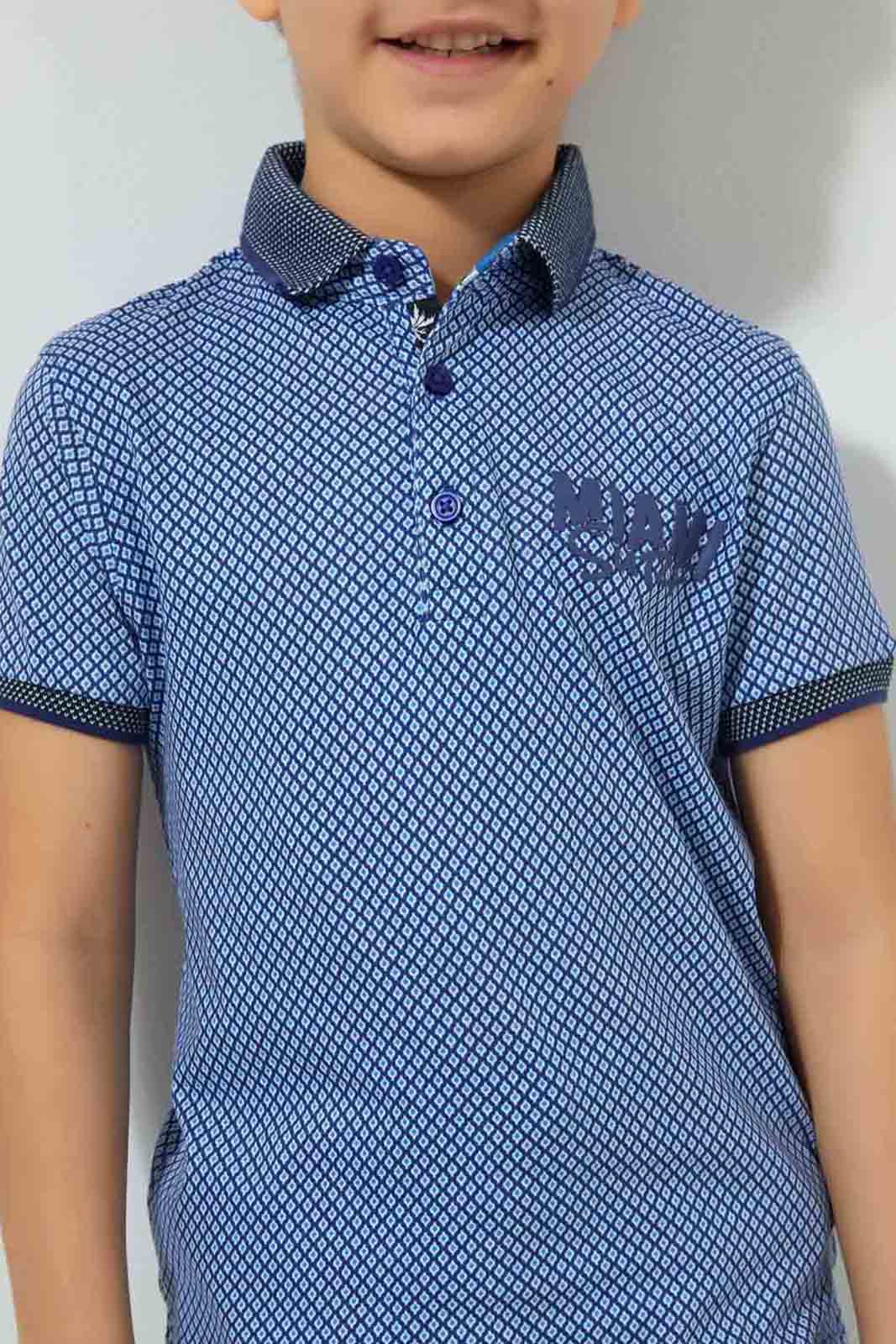 Redtag-Blue-Aop-Miami-Short-Sleeve-Polo-Shirt-Polo-Shirts-Boys-2 to 8 Years
